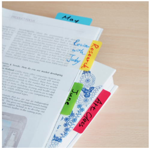  מארז 24 דבקיות רחבות stick n pop up FILING TAB