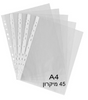  שמרדף - ניילון פס לבן A4 לתיוק 45 מיקרון