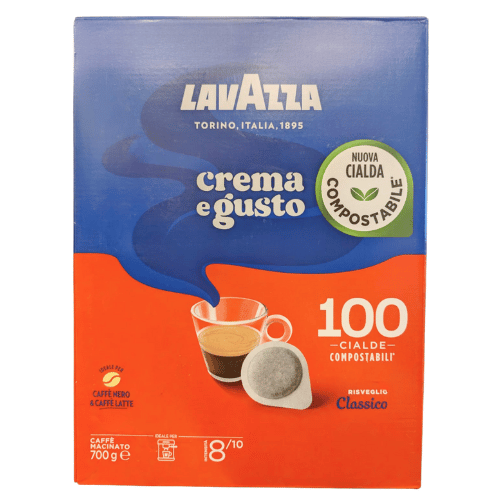 100 פודים לוואצה גראן קרמה א גוסטו Lavazza Crema E Gusto Pods 