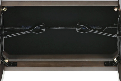 כסא פסנתר מתכוונן BENCH DELUXE בצבע walnut dark מט עם טופ שחור 130160 מבית GEWA (Germany)