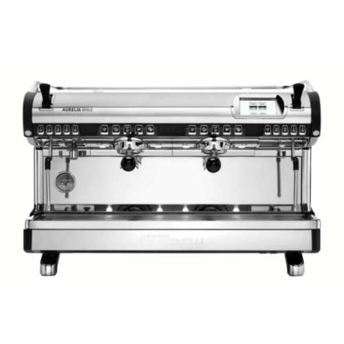 מכונת אספרסו מקצועית 2 ראשים שחור/לבן - Nuova Simonelli Aurelia Wave Volumetric 2GR
