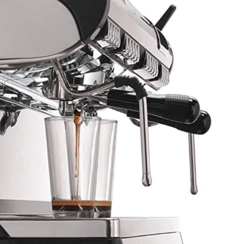 מכונת אספרסו מקצועית 2 ראשים שחור/לבן - Nuova Simonelli Aurelia Wave Volumetric 2GR