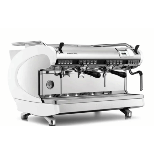 מכונת אספרסו מקצועית 2 ראשים שחור/לבן - Nuova Simonelli Aurelia Wave Volumetric 2GR