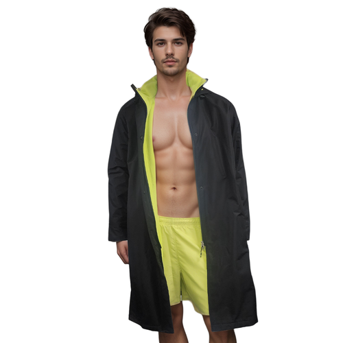 מעיל שחיינים שחור צהוב - SPEEDO Unisex 