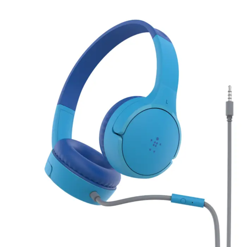 אוזניות On-Ear חוטיות לילדים Belkin SoundForm Mini בצבע כחול
