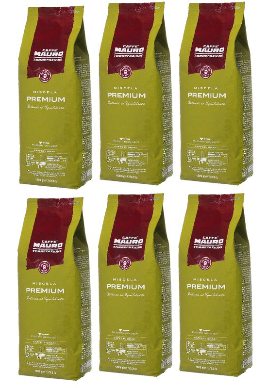 6 ק"ג פולי קפה פרימיום מאורו \ Mauro Premium