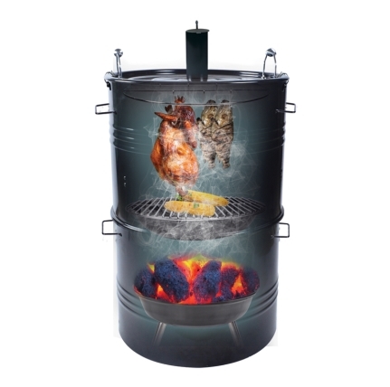 מעשנה פחם חבית BARREL 42