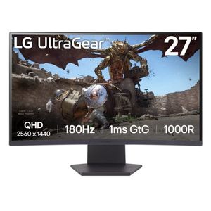 מסך מחשב גיימינג קעור LG 27" 27GS60QC-B 180Hz Curved QHD UltraGear VA