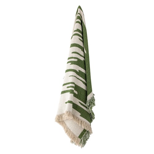 שמיכת כותנה ממוחזרת 160x130 סמ Haxby - ירוק