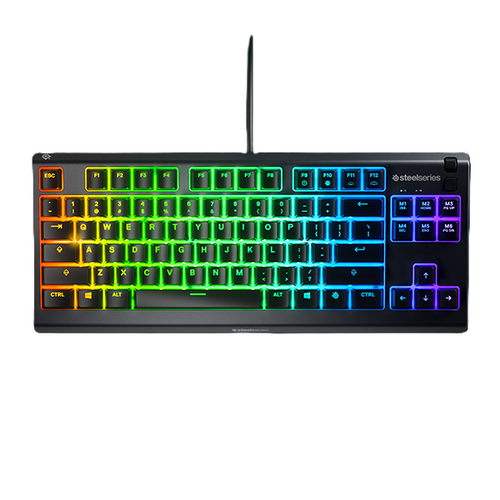 מקלדת גיימינג עמידה במים Steelseries Apex 3 TKL US LED