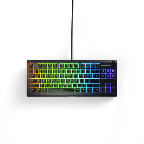 מקלדת גיימינג עמידה במים Steelseries Apex 3 TKL US LED