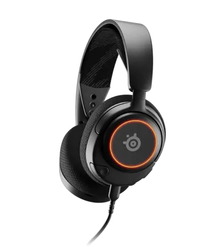 אוזניות גיימינג חוטיות עם תאורת Steelseries Arctis Nova 3 RGB
