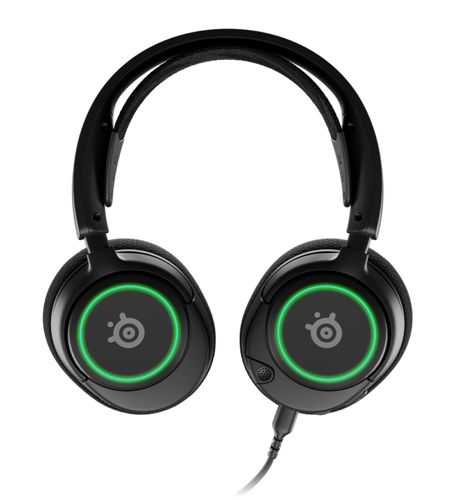 אוזניות גיימינג חוטיות עם תאורת Steelseries Arctis Nova 3 RGB