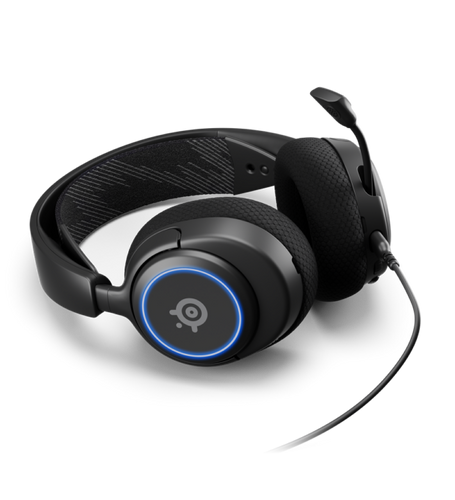 אוזניות גיימינג חוטיות עם תאורת Steelseries Arctis Nova 3 RGB