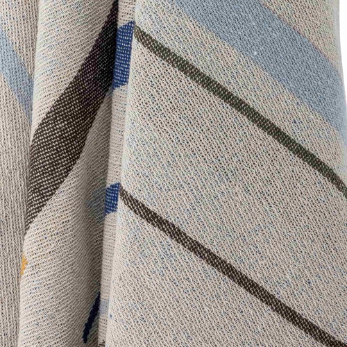 שמיכת כותנה ממוחזרת 160x130 סמ Toscana - כחול