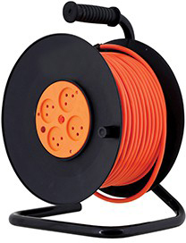 תוף כבל מאריך עד 25 מטר 4 שקעים 3X2.5