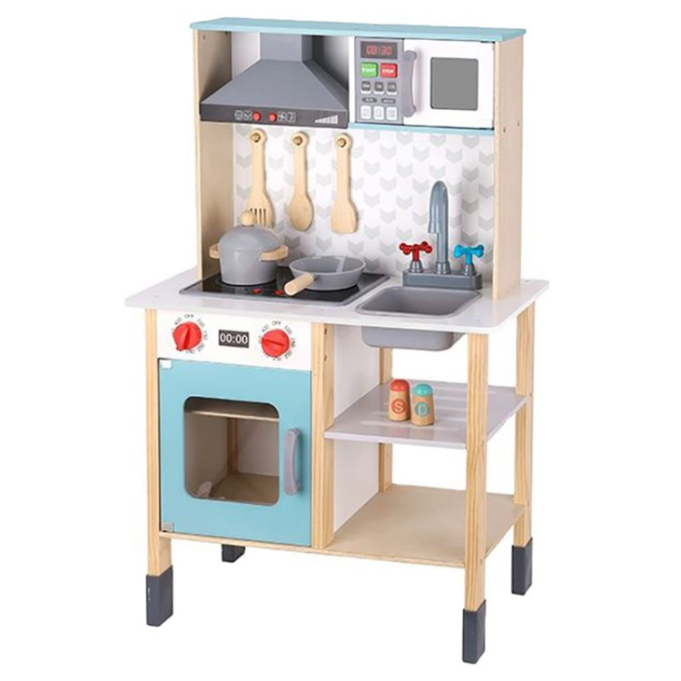 מטבח עץ גדול לילדים