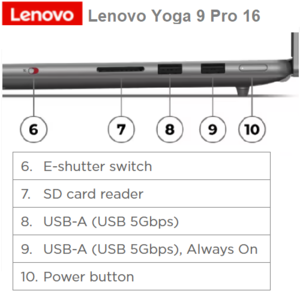 מחשב נייד Lenovo  Yoga Pro 9 16IMH9 16"-TOUCH-3.2K-U9-32GB-1TB-RTX4060-W11H