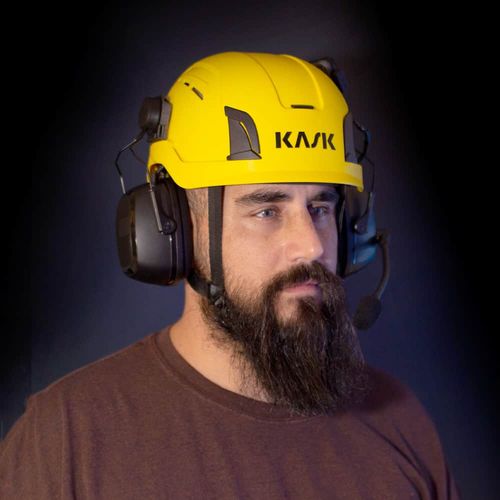 אוזניות הגנה מותאמות לקסדה  Eco Crew Safety Helmet 
