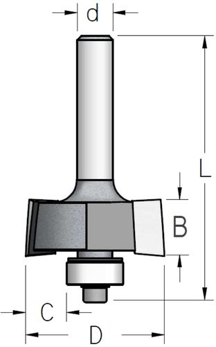 כרסום מדרגה+מיסב קנה 1/4 + קנה 1/2 WPW E2/E3/E4