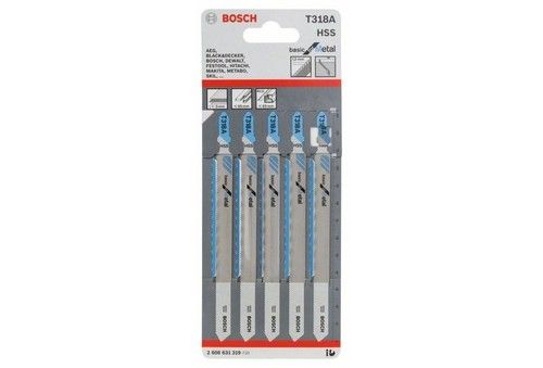 סט 5 להבי מסור אנכי למתכת T 318 A Basic for Metal – Bosch Professional