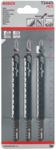 סט 3 להבי מסור אנכי לעץ T 344 D Speed for Wood – Bosch Professional