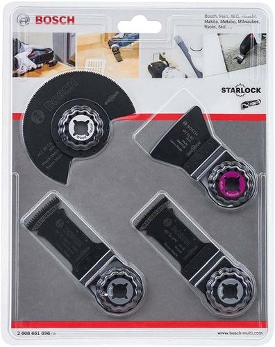 סט 4 אביזרי Starlock למולטי-טול לריצוף והתקנה – Bosch Professional