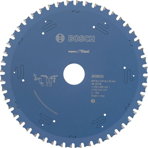להב מסור עגול למתכת 210 מ״מ 48 שיניים – Bosch Professional