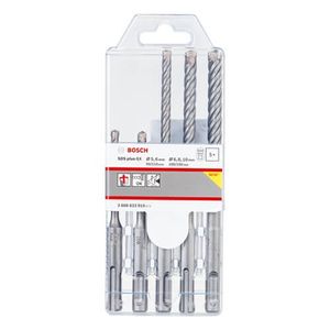 סט 5 מקדחי SDS-plus-5X לבטון 5/6/6/8/10 מ״מ | 2608833910 – Bosch