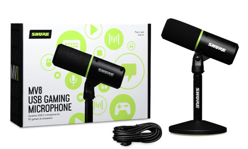 מיקרופון גיימינג USB - SHURE MV6
