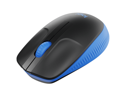 עכבר אלחוטי כחול Logitech M190 910-005907 Wireless Full Size Blue Mouse