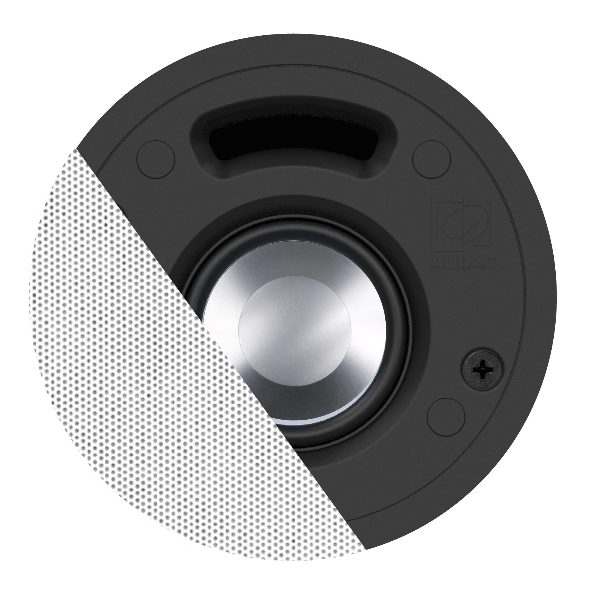 רמקול תקרה יוקרתי 2" גרסה לבנה -  8OHM (RAL9016 + לוגו) AUDAC CELO2I/W