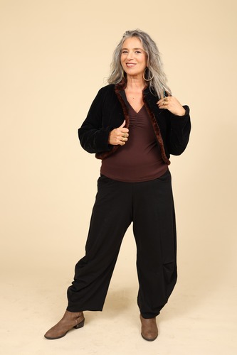 ג'קט קטיפה plus size