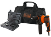 מקדחה חוטית 32+710W אביזרים Black&Decker BEH710SA32