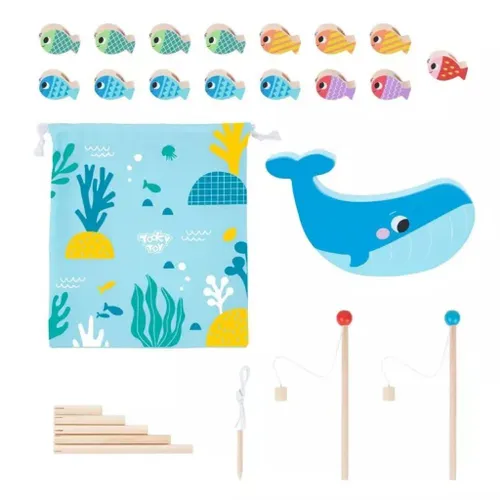 משחק דגים מעץ 4 ב 1