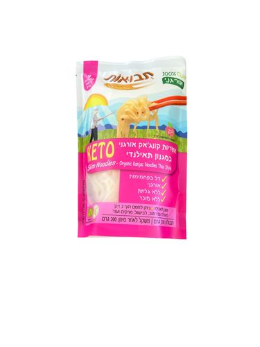 אטריות קונג'אק אורגני בסגנון תילאנדי -KETO