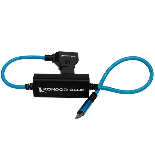 כבל מתח D-Tap ל-USB C למצלמות ומחשבים Kondor Blue