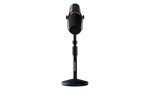 חבילת מיקרופון וסטנד לפודקאסט SHURE MV7+ Bundle
