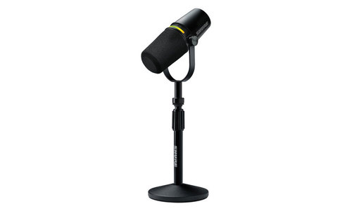 חבילת מיקרופון וסטנד לפודקאסט SHURE MV7+ Bundle