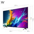 טלוויזיה חכמה "75 LG 4K QNED אל ג`י דגם 75QNED80T6B אל ג'י