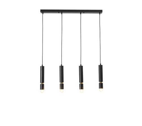 4 תלוי שחור עתיק E27 4X40W