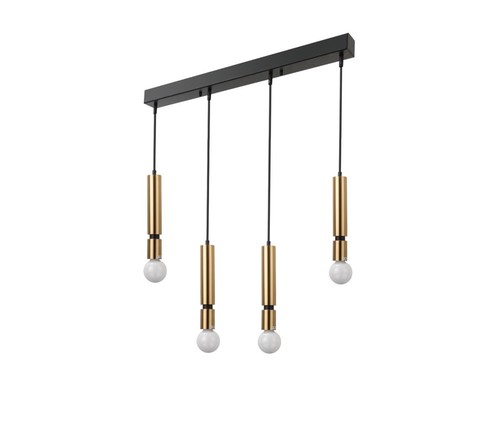 4 תלוי פליז עתיק E27 4X40W