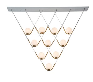 10 תלוי פליז עתיק LED G9 10X40W