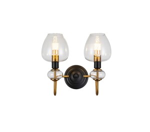 2 קיר זהב עתיק E14 2X60W