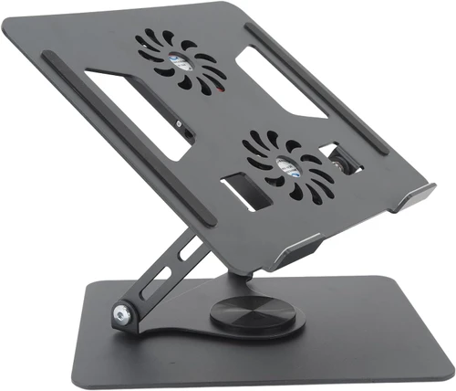 מעמד שולחני למחשב נייד | לפטופ כולל מאווררים Laptop Stand 360