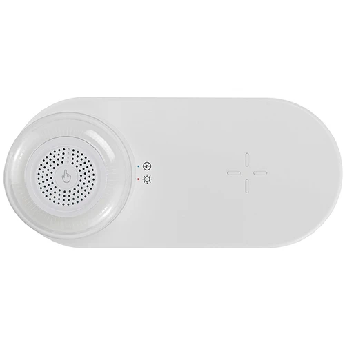 עמדת טעינה אלחוטית לסמארטפון עם רמקול תאורה נשלף