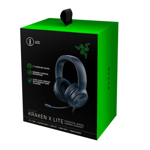 אוזניות – RAZER KRAKEN X LITE רייזר במלאי