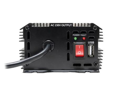 ממיר מתח לרכב 12V ל- 220V הספק 1000W+ יציאת USB 