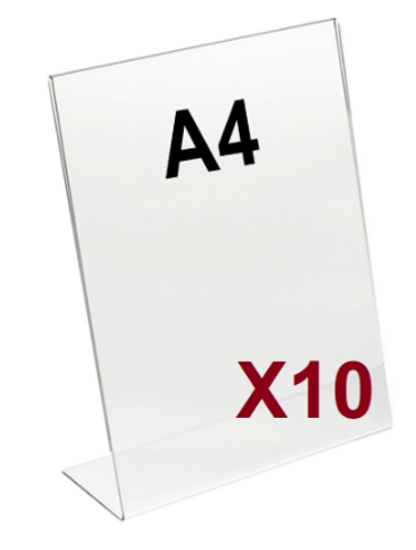  10 מעמדי תפריט / קטלוג A4 - מקט K170