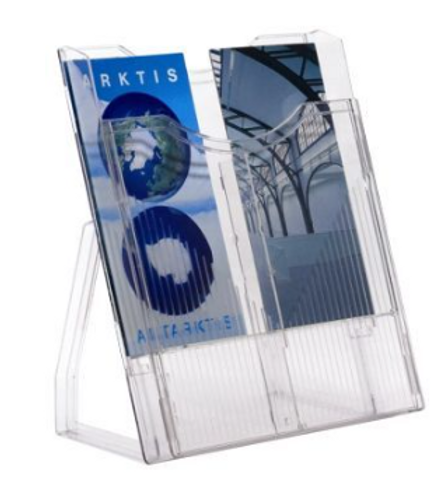  מעמד שולחני חצוי לקטלוגים בגודל 1/3 A4